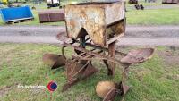 Grey Fergi potato planter c/w badges and bell - 2