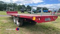 2017 Marshall BC32 bale trailer, sprung drawbar, super singles - 3