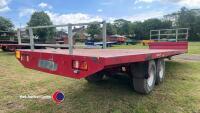 2017 Marshall BC32 bale trailer, sprung drawbar, super singles - 4