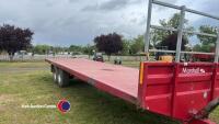 2017 Marshall BC32 bale trailer, sprung drawbar, super singles - 6