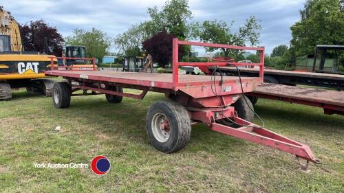 Triffitt 4 wheel bale trailer, nearly new Michelin tyres all round