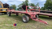 Triffitt 4 wheel bale trailer, nearly new Michelin tyres all round