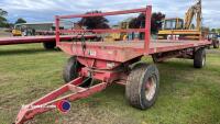 Triffitt 4 wheel bale trailer, nearly new Michelin tyres all round - 2