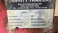 Triffitt 4 wheel bale trailer, nearly new Michelin tyres all round - 6
