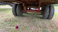25ft red twin axel bale trailer - 5