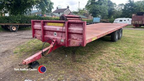Marshall 25ft flat trailer VGC