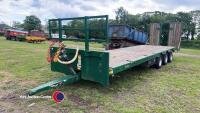 Bailey 33ft tri-axle low loader, 27,000 Gvw, 2021, hydrualic double flap ramps, air and hydraulic brakes - 2