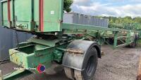36ft tandem axle artic trailer with dolly and twist locks