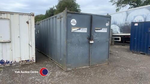 20ft x 8ft 50/50 split container and office unit (E59209)