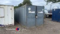 20ft x 8ft 50/50 split container and office unit (E59209)