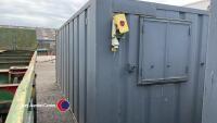 20ft x 8ft 50/50 split container and office unit (E59209) - 2