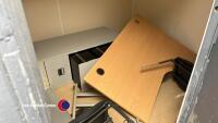 20ft x 8ft 50/50 split container and office unit (E59209) - 4