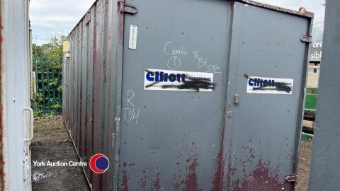 20ft x 8ft 50/50 split container and office unit (E45519)