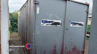 20ft x 8ft 50/50 split container and office unit (E45519)