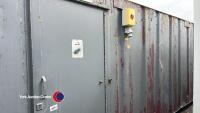 20ft x 8ft 50/50 split container and office unit (E45519) - 5