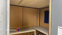 20ft x 8ft 50/50 split container and office unit (E45519) - 6