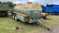 Triffitt twin axle water bowser fitted with Honda pump and side lockers - 2