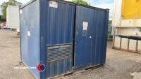 Metal container, key in office - 4