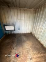 Metal container, key in office - 5