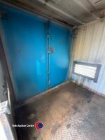 Metal container, key in office - 6