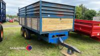 8T tandem axle drop sided tipping trailer