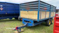 8T tandem axle drop sided tipping trailer - 2