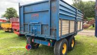 8T tandem axle drop sided tipping trailer - 4
