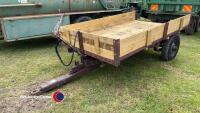 Massey Ferguson industrial trailer, originally on Bradford council, new floor, tips well no leaks and all original brake components still present