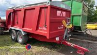 2019 Marshall QM1200 12T trailer, roll over sheet, sprung drawbar, air/hydraulic brakes, grain use only, excellent condition