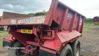 Redrock 12T twin axle dump trailer c/w air and hydraulic brakes - 5