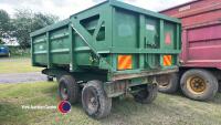 2007 Weeks twin axle 10T tractor tipping trailer c/w hydraulic door and grain chute - 3
