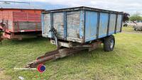 Single-axle high tip wooden tipping trailer