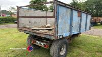 Single-axle high tip wooden tipping trailer - 3