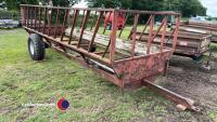 Silage feed trailer, single axle. - 2