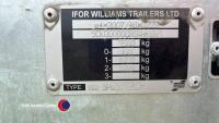 Unused Ifor Williams DP120S 12ft twin axle livestock trailer, fold down front flap and large dividing gate - 8