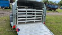 Unused Ifor Williams TA5G 10ft twin axle livestock trailer c/w LED lights and divider - 5
