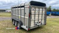 Ifor Williams 14ft tri axle cattle trailer with sheep decks, 2018 - 3