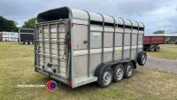 Ifor Williams 14ft tri axle cattle trailer with sheep decks, 2018 - 4