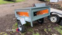 New medium sized car trailer, 970mm wide, 1240mm long - 3