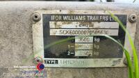 Ifor Williams LM147G twin axle plant trailer, full width ramp, sides, beaver and manual winch 3500kg - 5