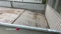 Ifor Williams LM147G twin axle plant trailer, full width ramp, sides, beaver and manual winch 3500kg - 5