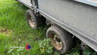 Ifor Williams LM147G twin axle plant trailer, full width ramp, sides, beaver and manual winch 3500kg - 7