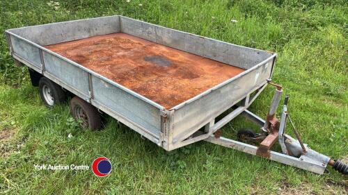 Richardson twin axle dropside trailer, 10ft x 6ft 6in