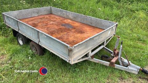 Richardson twin axle dropside trailer, 10ft x 6ft 6in