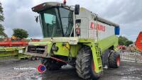 Claas Lexion 460 combine, c/w C750 Auto Contour header and trailer, straw chopper and OSR side knife, W937KBT. From Exors R A Watson dec'd, key and V5 in office - 3