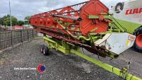 Claas Lexion 460 combine, c/w C750 Auto Contour header and trailer, straw chopper and OSR side knife, W937KBT. From Exors R A Watson dec'd, key and V5 in office - 11