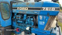 Ford 7610 tractor, non runner, V5 in office - 3