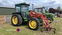 John Deere 2140 4wd tractor, SG2 cab and loader