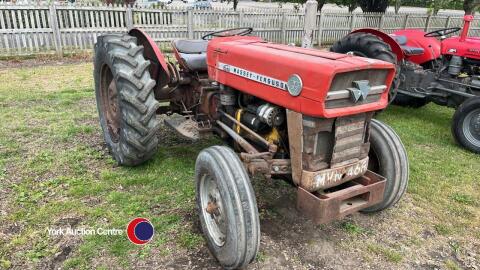 Massey Ferguson 135 vintage tractor, no V5, key in office