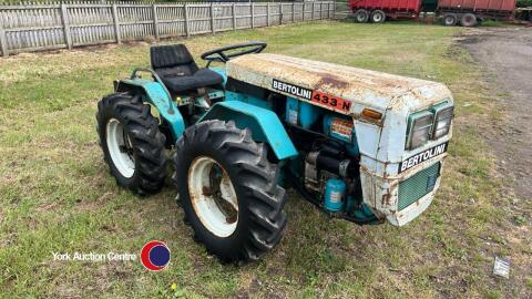 Bertolini 433-n diesel articulated compact tractor, 715hrs